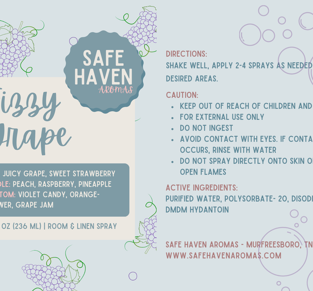 Fizzy Grape Room & Linen Spray